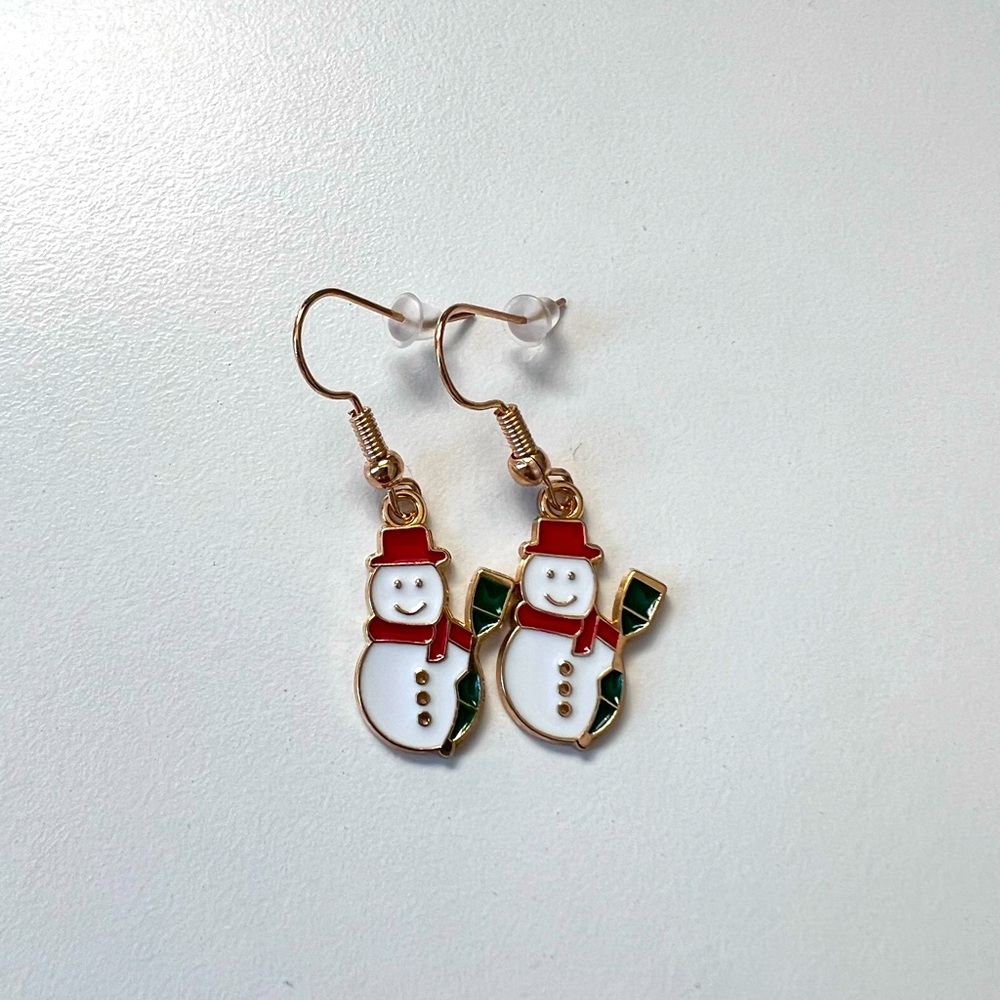 Snowman earings
